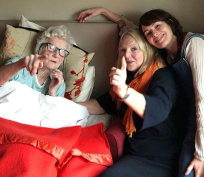 Sue Headey with her mother and daughter Lena Headey.